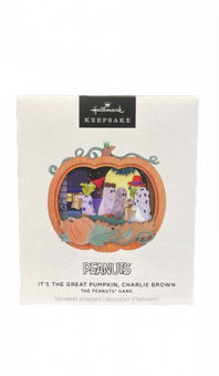 Hallmark 2024 Keepsake The Peanuts Gang Pumpkin Papercraft Christmas Ornament N