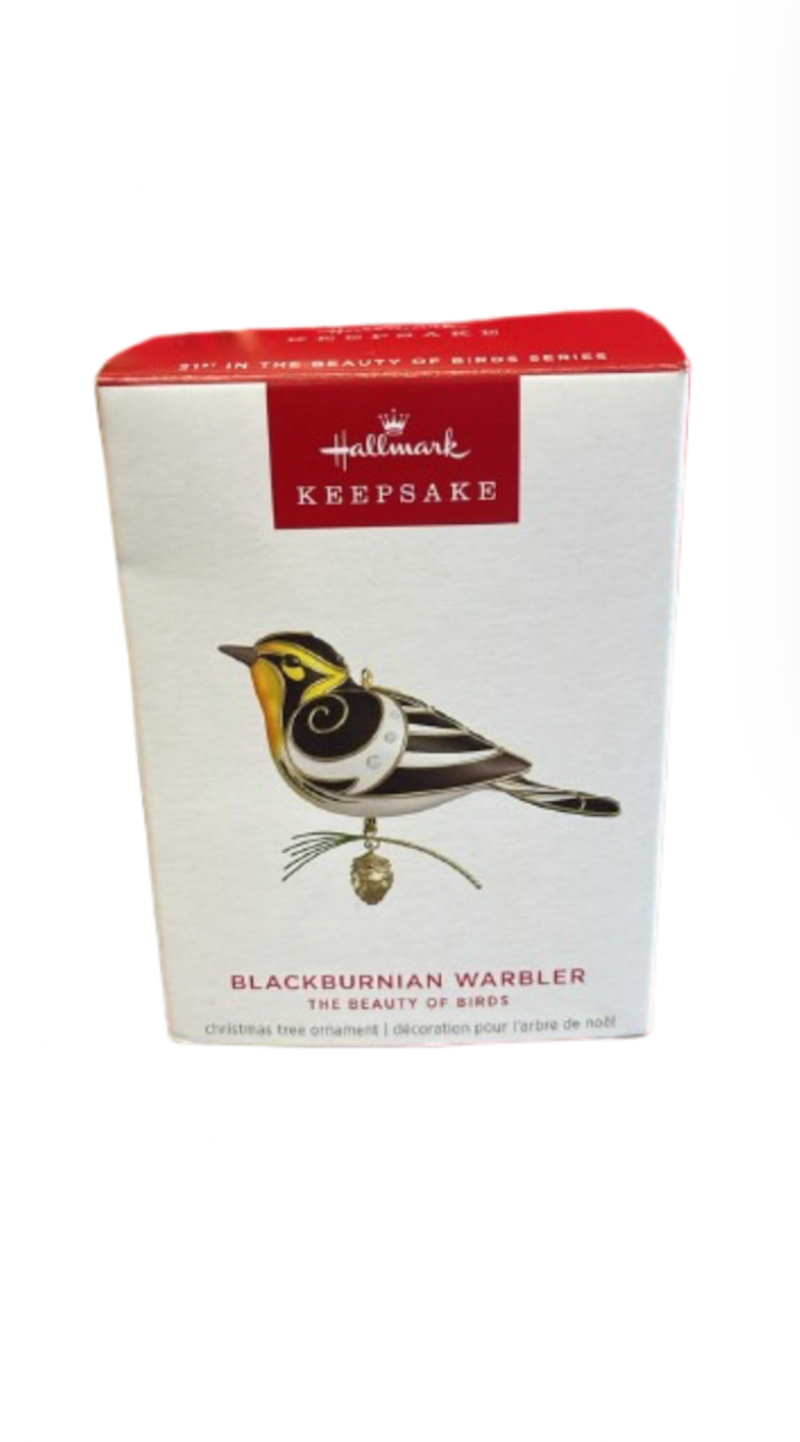 Hallmark 2025 Keepsake Blackburnian Warbler Birds Christmas Ornament New w Box