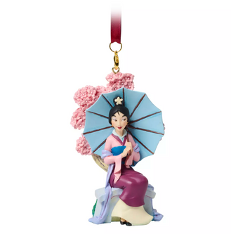 Disney Sketchbook Princess Mulan with Parasol Christmas Ornament New with Tag