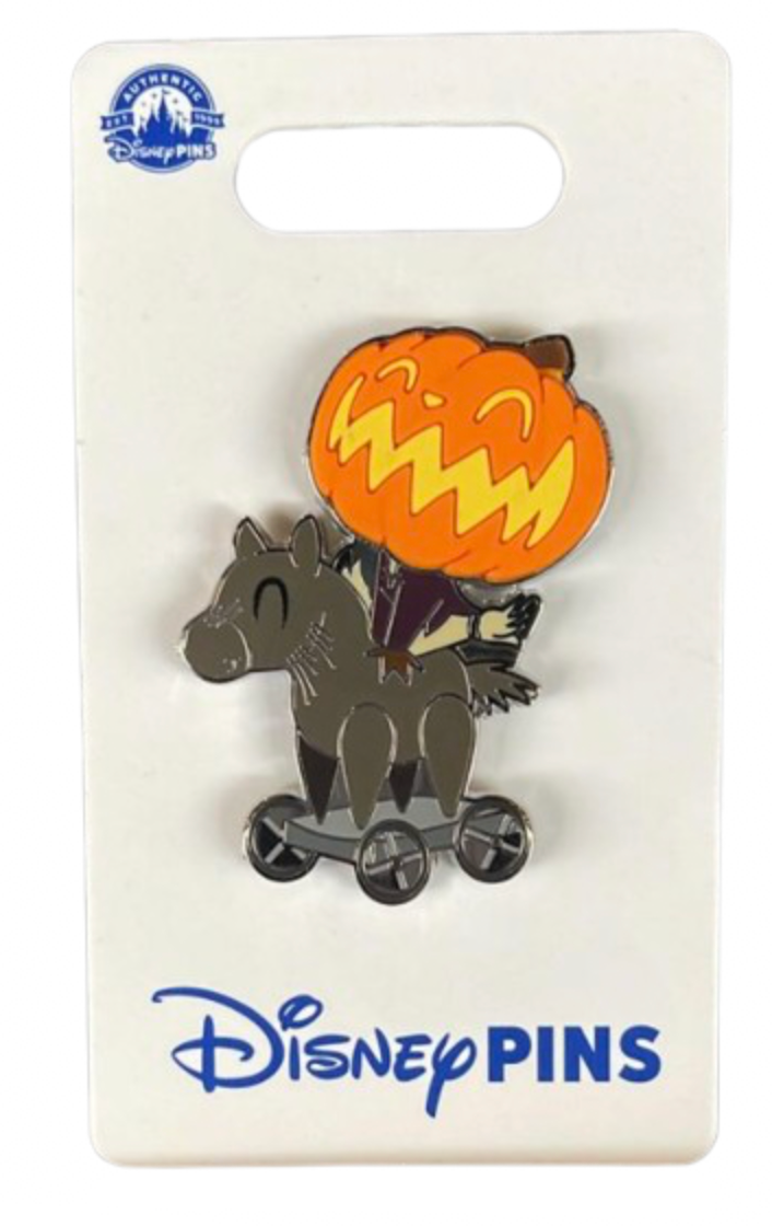 Disney Parks Nightmare Before Christmas Pumpkin Riding Horse Halloween Pin New