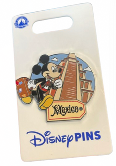 Disney Parks Epcot Mickey Mouse Traveling Mexico Pin New with Card