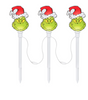 Dr Seuss' The Grinch Christmas Set of 3 Led Pathway Markers New with Box