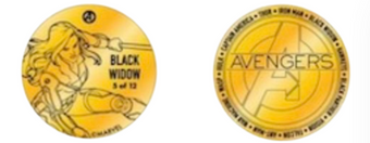Disney's Spring World of Disney Avengers Black Widow Collectible Medallion New