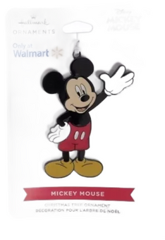 Hallmark Only at Walmart Disney Mickey Metal Christmas Ornament New