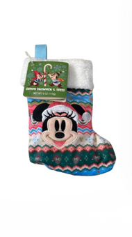 Disney Parks Gummi Snowmen and Trees with Minnie Christmas Stocking New with Tag