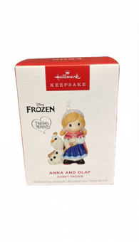 Hallmark 2024 Keepsake Frozen Anna and Olaf Porcelain Christmas Ornament New Box