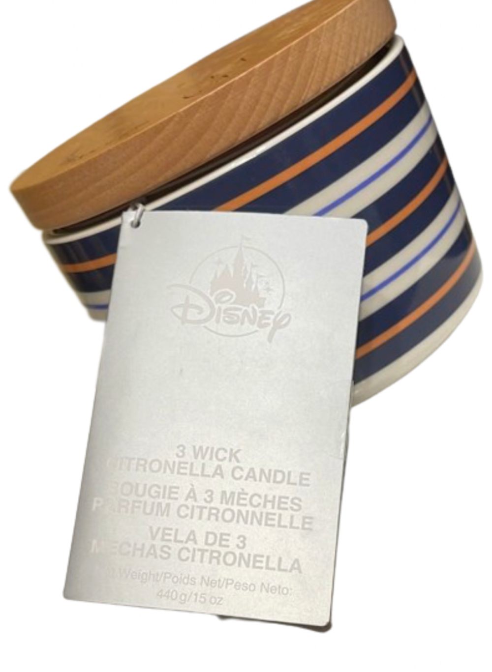 Disney Parks Critter 3 Wick Citronella Scented Candle New with Tag