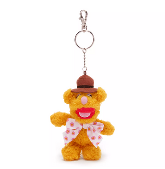 Disney Parks The Muppets Fozzie Bear Plush Keychain Bag Charm New with Tag