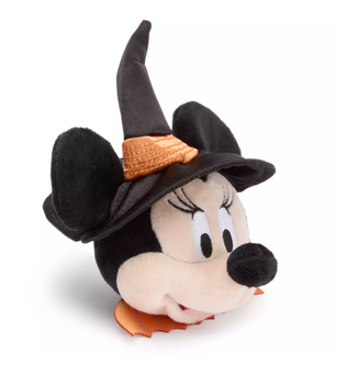 Disney Parks Halloween Mini Witch Minnie Head Plush For Headband New