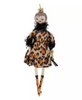Robert Stanley Leopard Print Fashion Girl Glass Christmas Ornament New with Tag