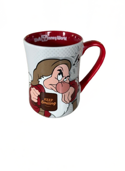 Disney Parks Grumpy Keep Smiling I Hate Mornings! Morning Coffee Mug New