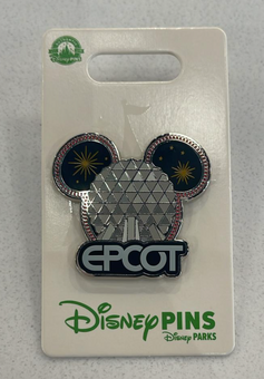 Disney Parks Epcot Mickey Mouse Ears Icon Pin New with Card