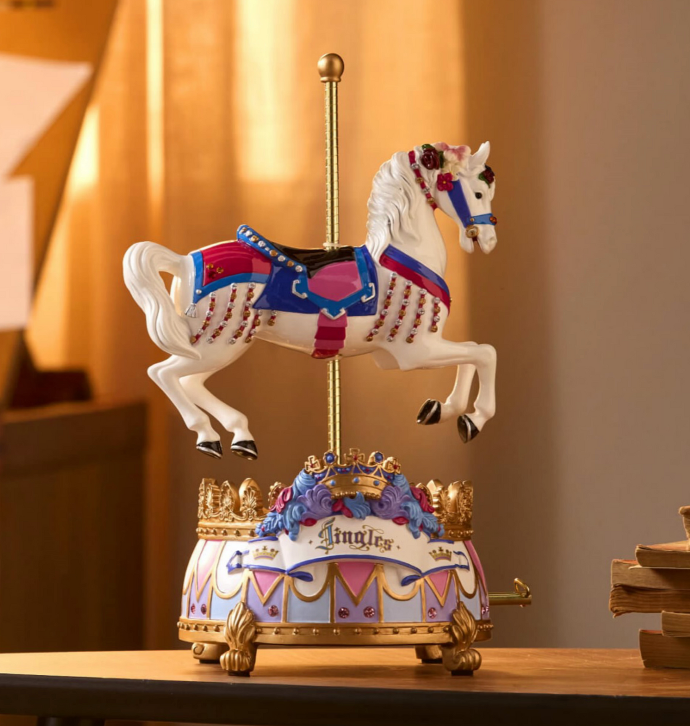 Disney Parks King Arthur Carousel Jingles Musical Figurine Figure Statue New