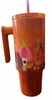 Disney Parks Starbucks Fall Pumpkin Orange Tumbler With Handle New W Tag