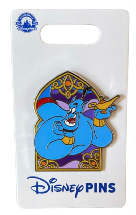 Disney Parks Aladdin Genie Pin New With Card