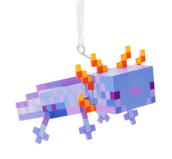 Hallmark Minecraft Blue Axolotl Christmas Tree Ornament New With Box