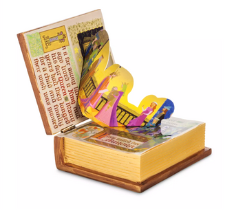 Disney Parks Sleeping Beauty Storybook Musical Sketchbook Christmas Ornament New