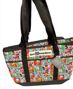 Disney Parks Walt Disney World Mickey & Friends Comic Travel Tote Bag New W Tag