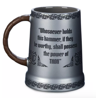 Disney Parks Marvel Thor Mjolnir Tankard Coffee Mug New With Tag