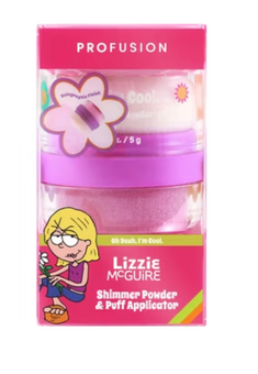 Disney Profusion Cosmetics LIZZIE McGUIRE Shimmer Powder + Puff Applicator NEW