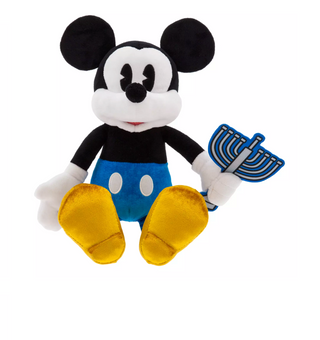 Disney Parks Mickey with Menorah Hanukkah Plush New with Tag