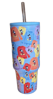 Disney Parks Mickey Mouse Crewneck Sweater Tumbler New with Tag