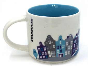 Starbucks You Are Here Collection Amsterdam Netherlands Ceramic Coffee Mug New