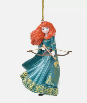 Disney Parks Princess Merida Glitter Porcelain Christmas Ornament New with Box