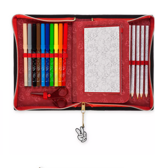 Disney Mickey Zip-Up Stationery Kit New with Tag