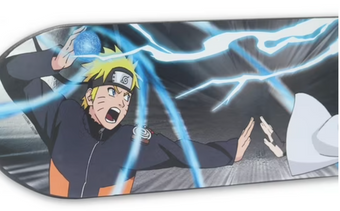 Naruto Metallic Wood Skate Deck Wall Art 22" x6 " Skateboard Collectible NEW