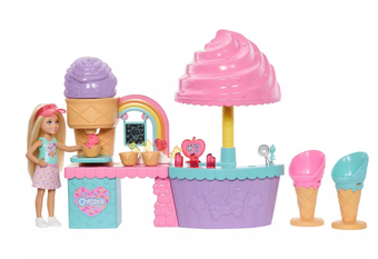 Barbie Club Chelsea Ice Cream Shop Playset with Chelsea Doll Toy New With Tag