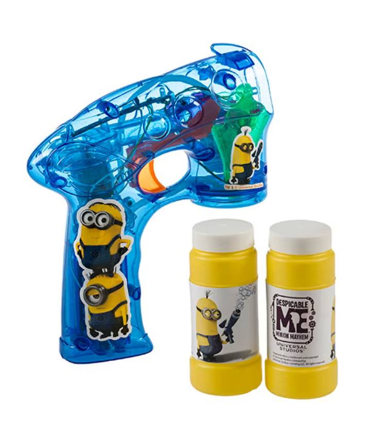 Universal Studios Despicable Me Minion Light-Up Bubble Gun New with Tag