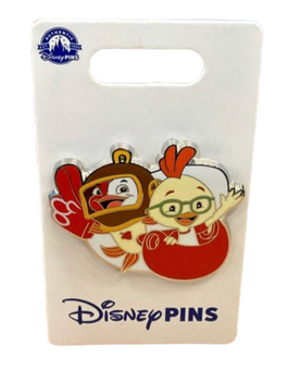 Disney Parks Chicken Little and his friend Fish Pin New with Card