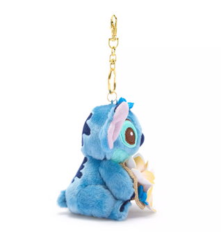 Disney Stitch Summertime Plush Keychain Bag Charm New with Tag