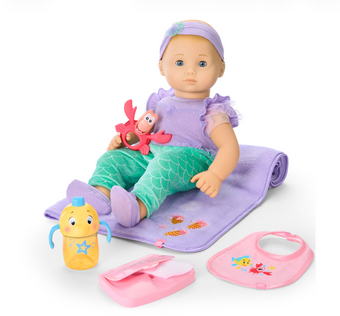American Girl Disney Ariel Cuddle & Care Set with Bitty Baby Doll Little Mermaid