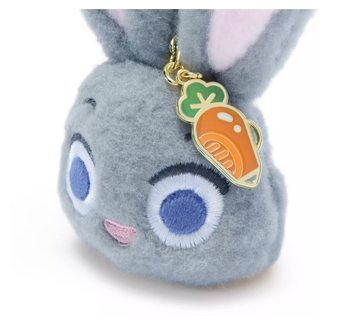 Disney Store Zootopia Judy Hopps Face Plush Keychain New with Tag