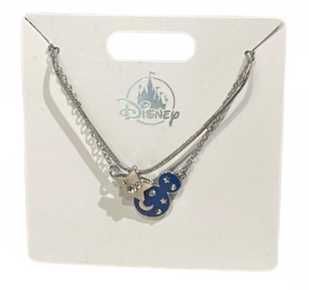 Disney Parks Mickey Mouse Sorcerer Fantasia Necklace New With Tag