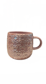 Disney Parks Minnie Icon with Bow Pink Gloss Ceramic Coffee Mug New