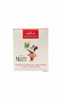 Hallmark 2024 Keepsake Mini Disney Minnie's Special Delivery Ornament New w Box