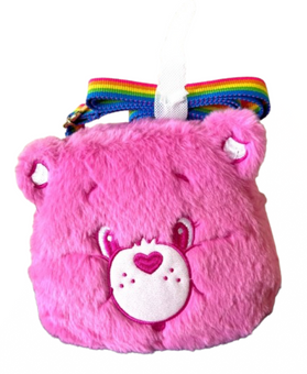 Care Bears Cherry Rainbow Adventures Pink Crossbody Plush New with Tag