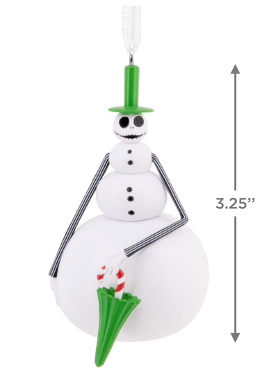 Disney Hallmark Nightmare Before Christmas Snowman Skellington Tree Ornament