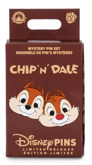 Disney Parks Chip 'n Dale 80th Mystery Pin Blind Pack 2Pc Limited New with Card