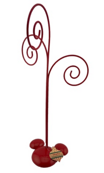 Disney Parks Ornament Holder Stand - Mickey Mouse - RED 3 Loops New With Tag