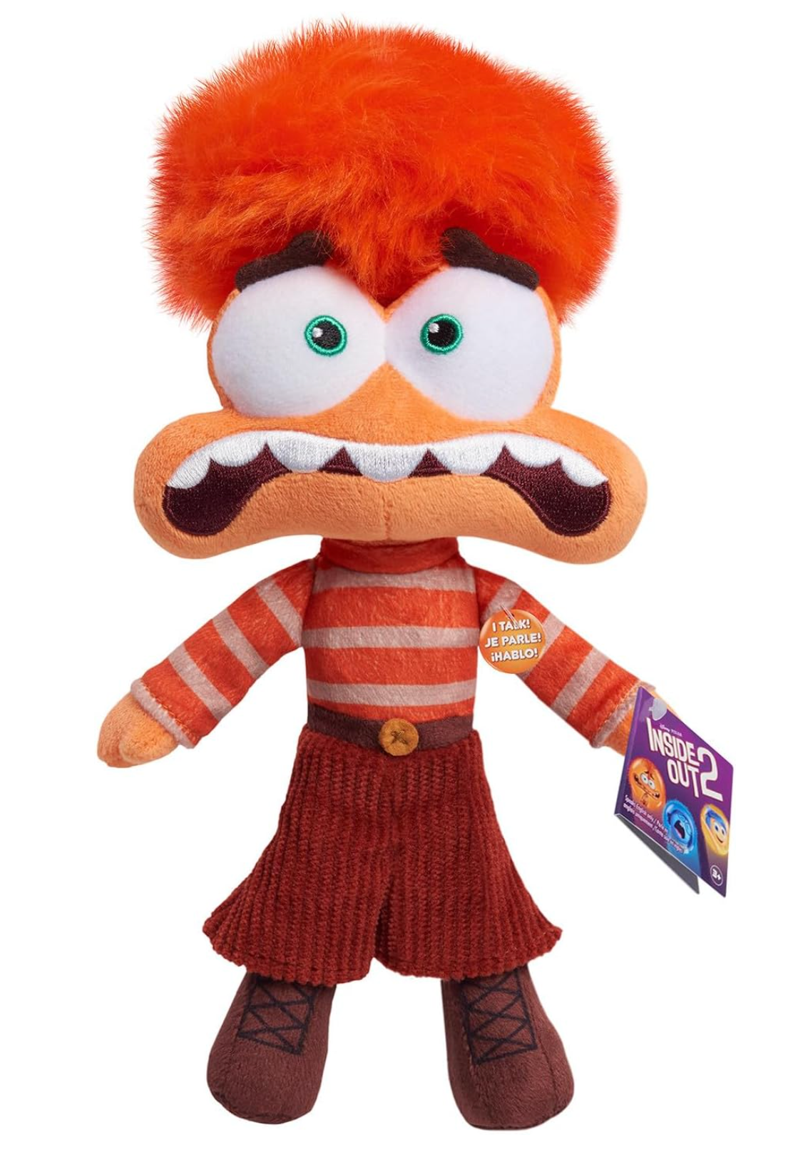 Disney Inside Out 2 Pixar Talk It Out Small Plush Anxiety Toy New with Tag