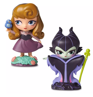 Disney D23 Briar Rose and Maleficent Vinyl Figurine Set by Stacey Aoyama New