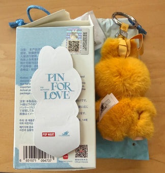 Pop Mart Labubu The Monsters Pin for Love Letter Y Plush Keychain USA New