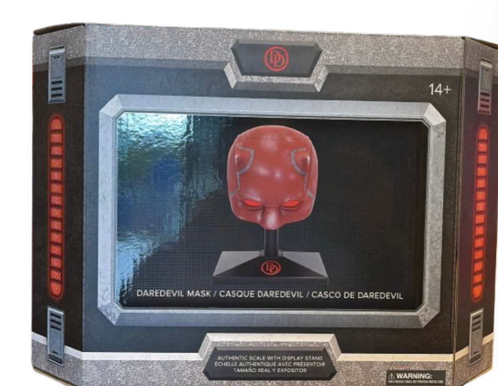 Disney Parks Marvel Daredevil Mask Authenic Scale Display Stand New With Box