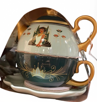 Disney Parks Tiana’s Bayou Adventure Ceramic Tea Set New With Tag
