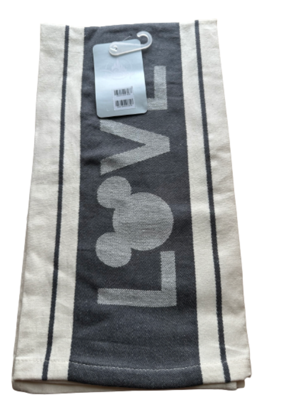 Disney Parks Homestead Mickey Icon Love Cotton Tea Towel New with Tag