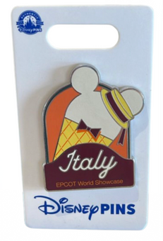 Disney Parks Epcot Italy Ice Cream Pin New with Card